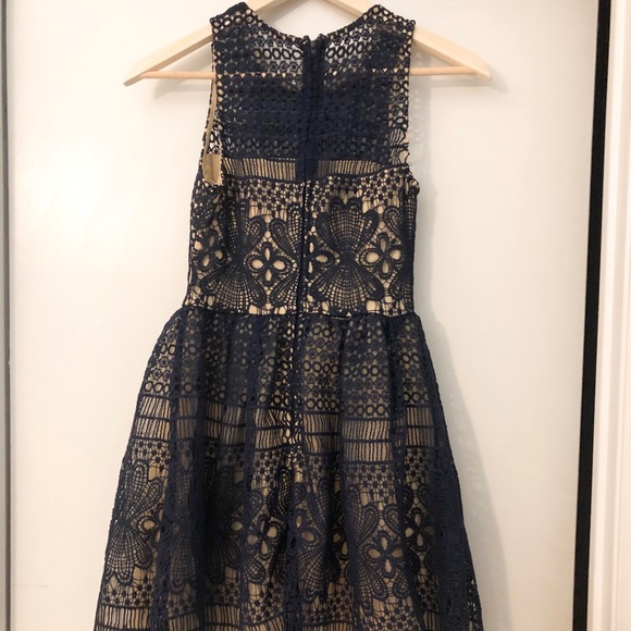 Francesca’s Navy Cutout Dress XS - Picture 2 of 3